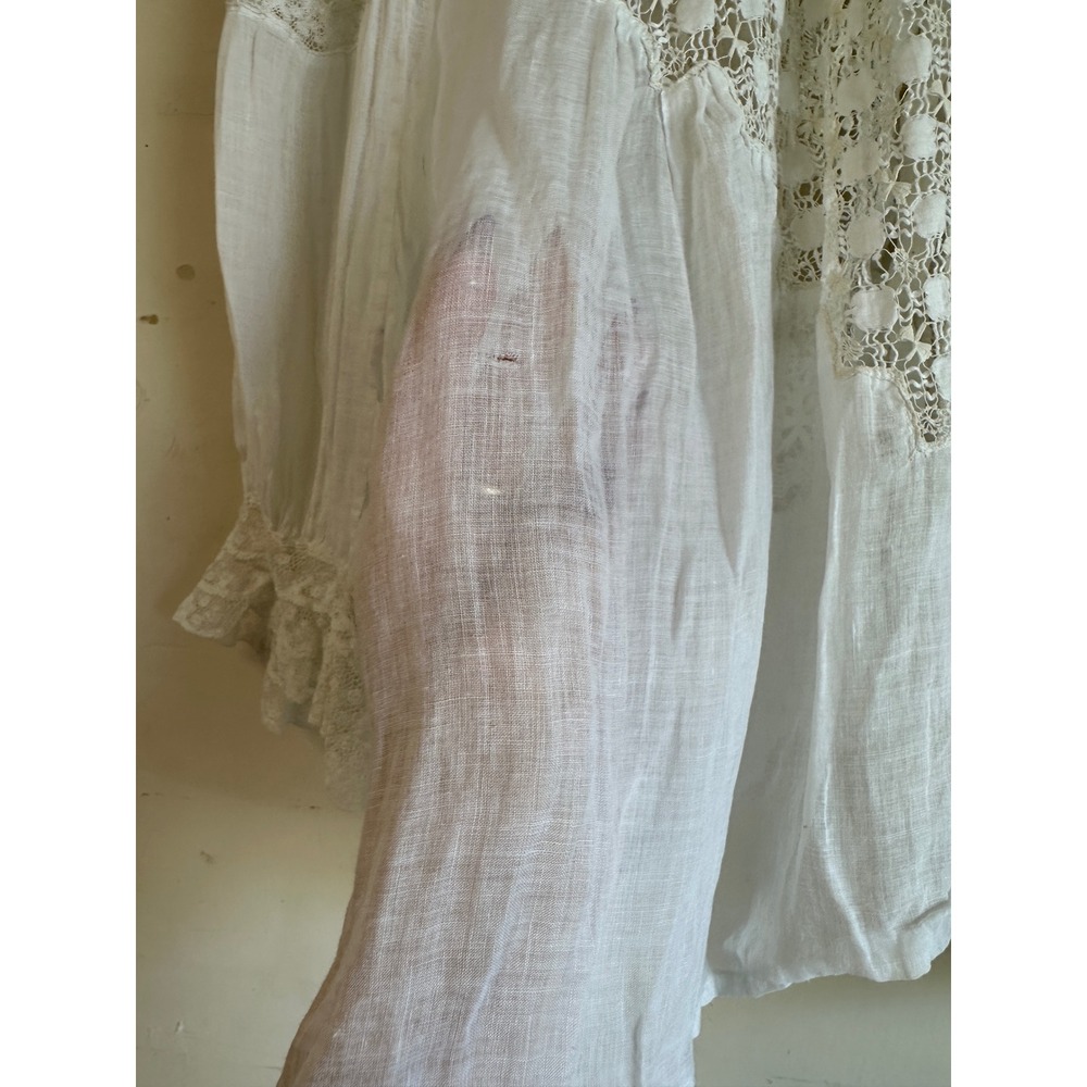 Antique Edwardian cotton lace blouse - Picture 10 of 12